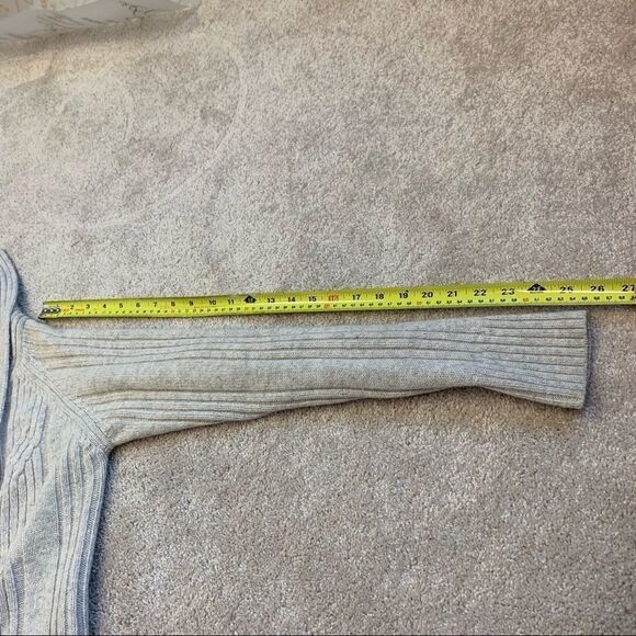 All saints Beige Cream Oatmeal Open Front Cardigan Sweater Sz 10 - Picture 10 of 11